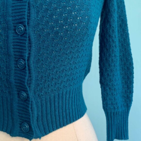🆕️Blue Teal Cardigan - Picture 8 of 9